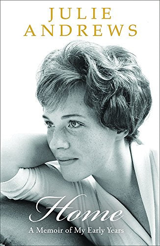 Book cover featuring a black and white portrait of a young Julie Andrews.