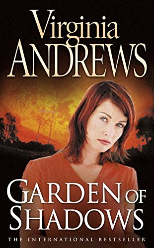 Book cover: woman’s portrait with a shadowy garden background.