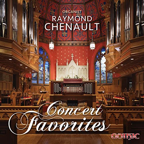 CD cover featuring a church organ with the text "Concert Favorites" and "Chenault".