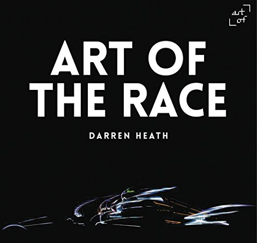 Black book cover with white text: "Art of the Race" and a blurred car.