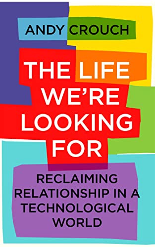 Book cover with colorful overlapping rectangles and bold white text.