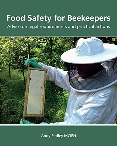Book cover showing a beekeeper holding a honeycomb frame in a green wooded area.