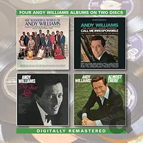 CD packaging featuring portraits of Andy Williams and album cover art.