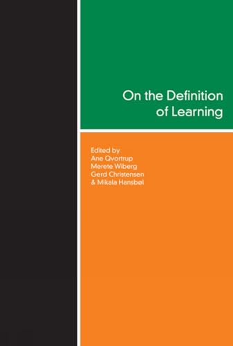 Book cover: "On the Definition of Learning," edited by Qvortrup, Wiberg, and Hansbel.