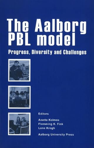 Book cover: "The Aalborg PBL model" with images of people in classrooms.