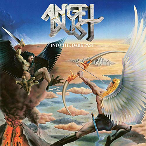 Album cover: Angel Dust, depicting a battle between a fallen and winged angel.