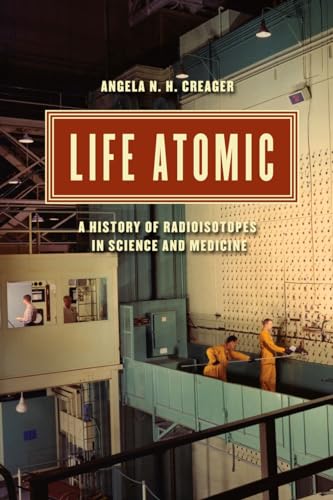 Book cover for “Life Atomic” with a nuclear facility background.