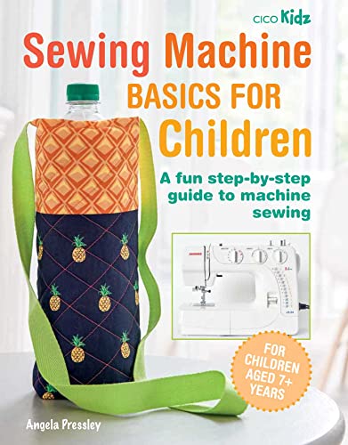 Book cover showing a handmade pineapple-patterned bottle holder and a white sewing machine.