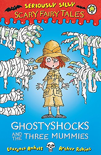 Book cover: a red-haired child in safari clothes surrounded by mummies.