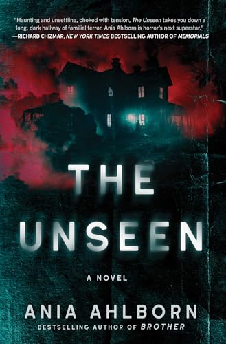 Book cover: dark house silhouette with bold title “The Unseen.”