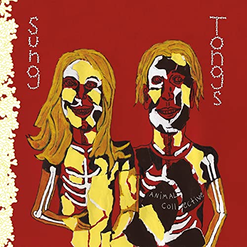 Sung Tongs" album cover: two figures with painted faces and skeletal markings.