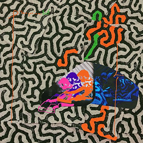 Album cover for Animal Collective’s “Tangerine Reef” with abstract, colorful design.