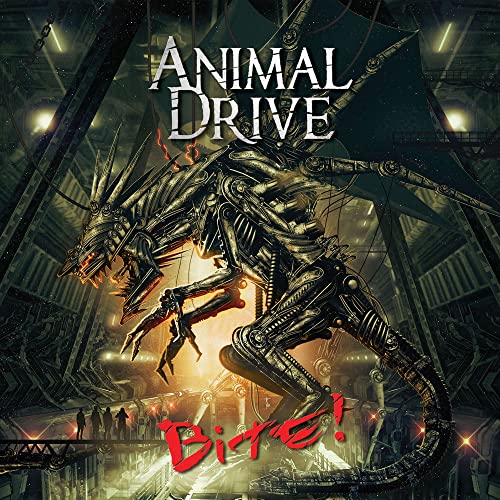 CD cover: robotic dragon with glowing eyes in a futuristic space.