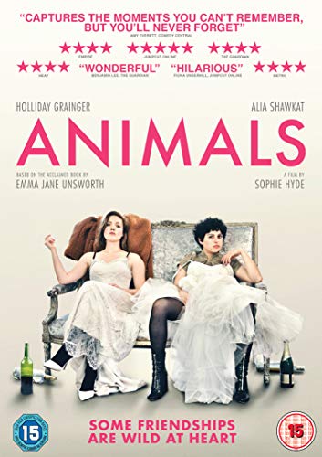 DVD cover for "Animals" featuring two women on a vintage sofa.