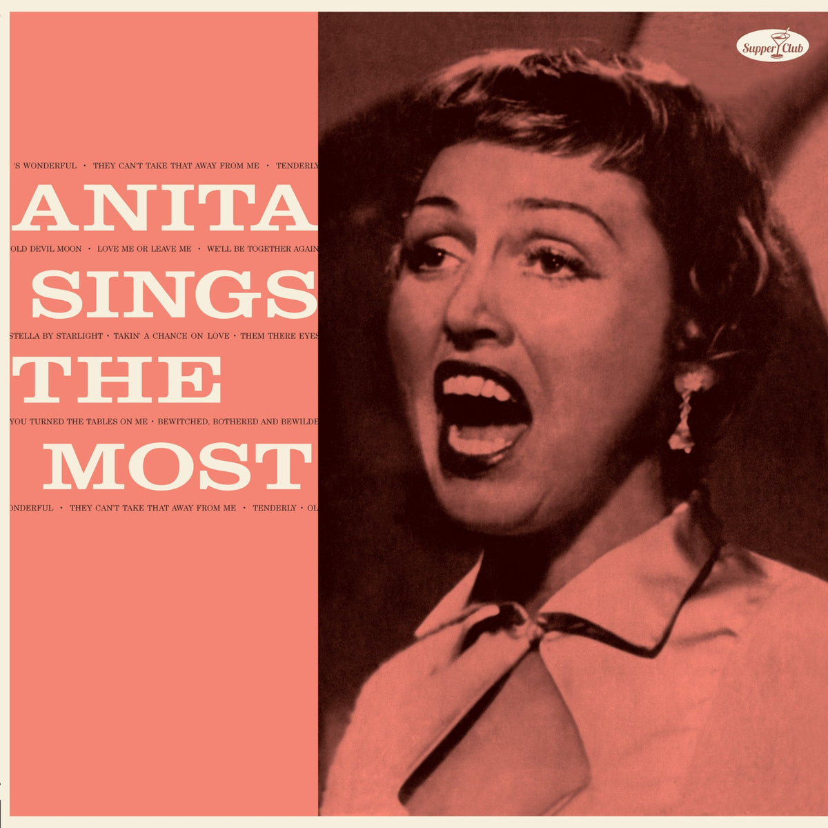 Album cover featuring a smiling Anita O'Day in a pink dress.