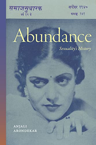 Book cover: “Abundance: Sexuality’s History” featuring a vintage portrait.