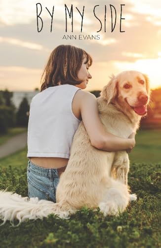 Book cover: girl embracing a golden retriever in a field.