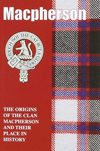 Book cover: "MacPherson" with clan crest and tartan pattern.