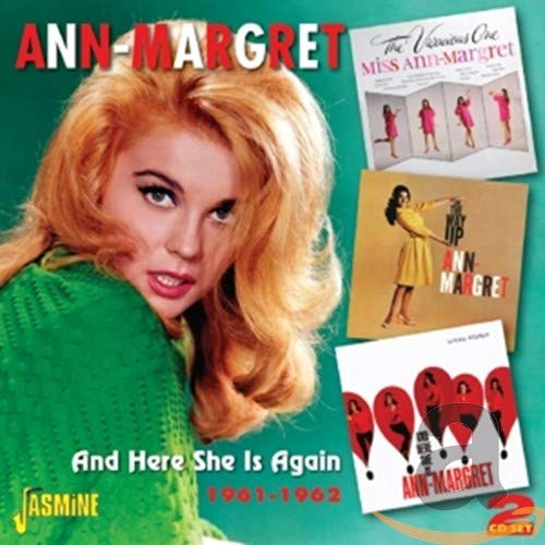 Ann-Margret album cover, "And Here She Is Again," with multiple record images.