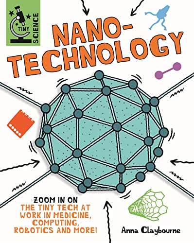 Book cover for “Tiny Science: Nanotechnology” featuring a blue geodesic dome.