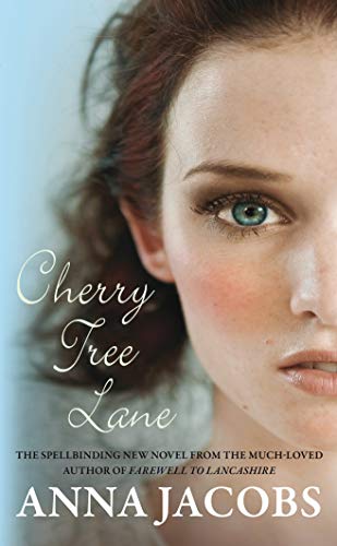 Close-up of a woman's face on the cover of the book Cherry Tree Lane.
