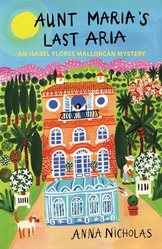 Brightly illustrated book cover depicting a large, ornate villa and a dog.