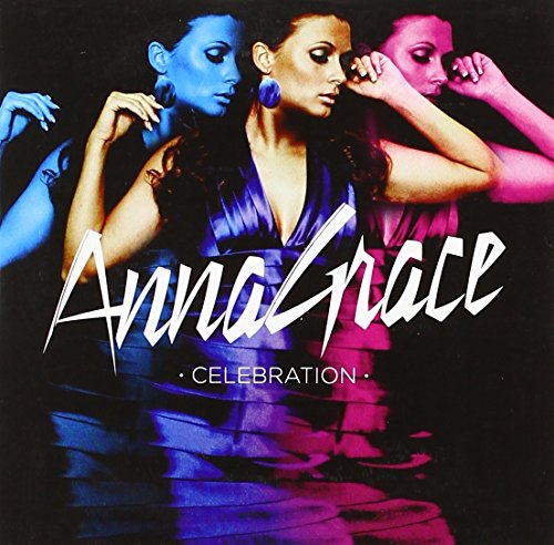 CD cover for Annagrace’s “Celebration” featuring three women in colorful lighting.