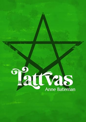 Book cover with a green background, a black pentagram, and white text.