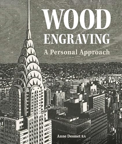 Book cover: “Wood Engraving” with a cityscape illustration.