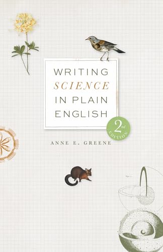 Book cover: “Writing Science in Plain English, Second Edition” with floral illustrations.
