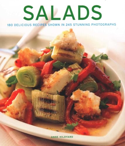 Cookbook cover featuring a colorful salad with grilled halloumi and vegetables.