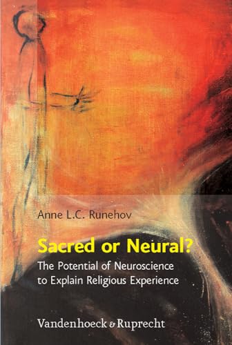 Book cover: "Sacred or Neural?" with abstract orange and black artwork.