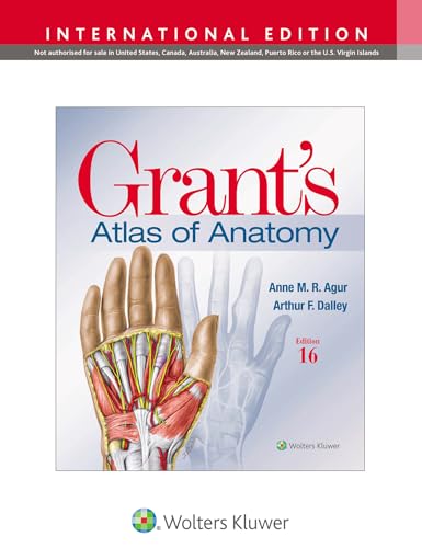 Cover of "Grant's Atlas of Anatomy" showing a hand’s anatomical structures.