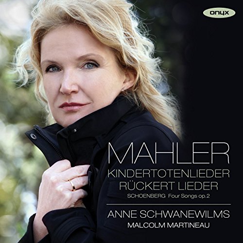 CD cover featuring portrait of soprano Anne Schwanewilms and text “Mahler”.