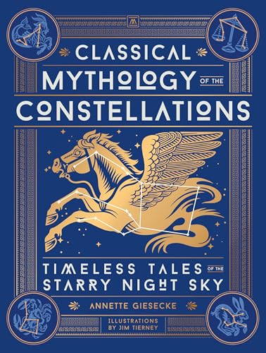 Book cover: gold Pegasus illustration on a dark blue background.
