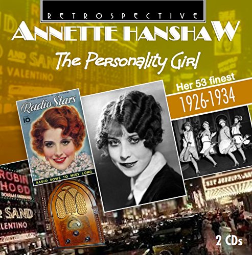 CD cover featuring vintage photos of singer Annette Hanshaw and radio imagery.