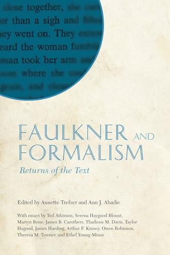 Book cover: "Faulkner and Formalism," edited by Trezfer and Abadie.