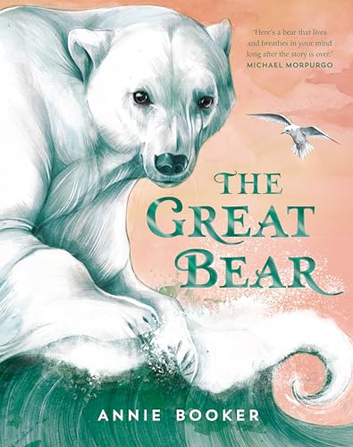Book cover featuring a polar bear, seagull, and green waves.