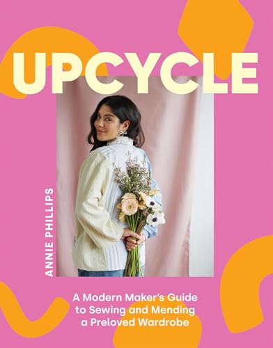Book cover showing a woman holding flowers against a pink background with orange shapes.
