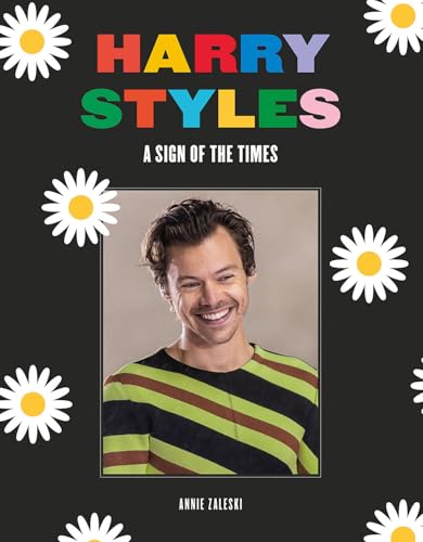 Book cover featuring Harry Styles smiling, with daisy illustrations.