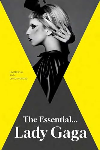 Book cover featuring a black and white portrait of Lady Gaga with yellow accents.