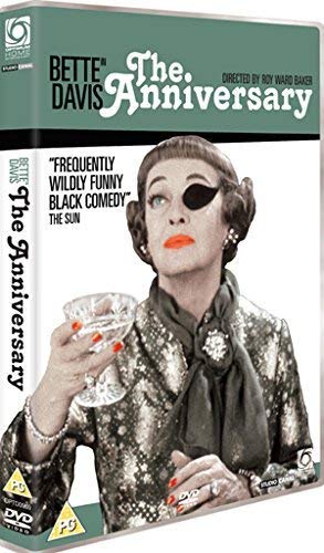 DVD cover for "The Anniversary" featuring Bette Davis with an eye patch.