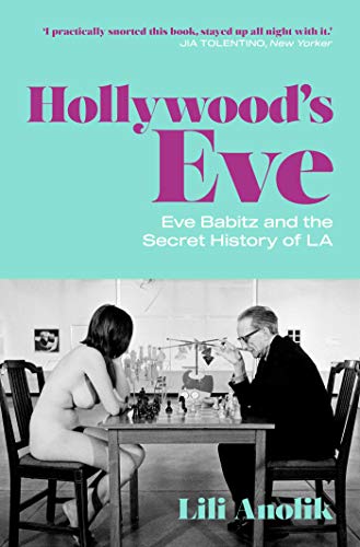 Book cover featuring a black and white photo of a nude woman playing chess.