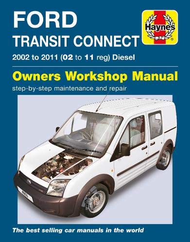 Haynes repair manual cover for a Ford Transit Connect diesel 2002 to 2011.