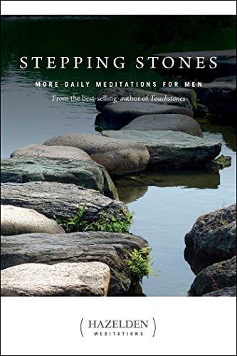 Book cover with stepping stones reflected in water, titled "Stepping Stones.