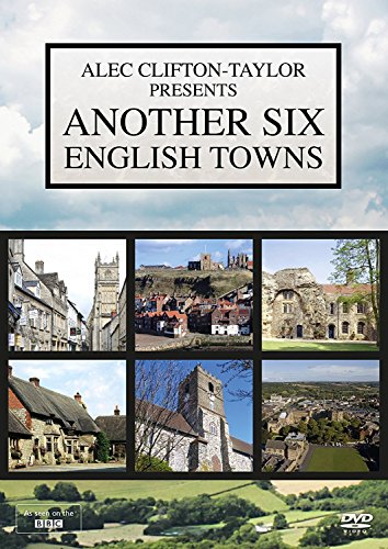 DVD cover for Another Six English Towns featuring a collage of historic town architecture.