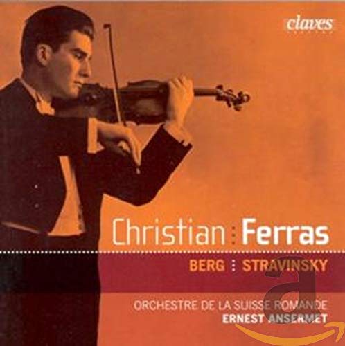 CD cover featuring a man playing violin, orange background, white and orange text.