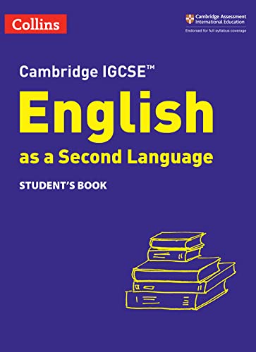 Blue textbook cover with yellow text: "English as a Second Language".