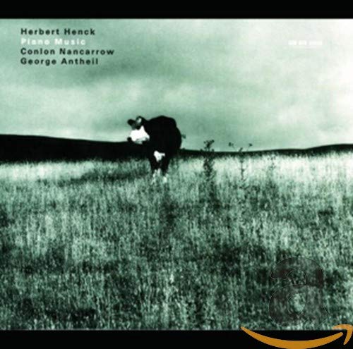 CD cover with a cow in a field, text reading "Antheil & Nancarrow.