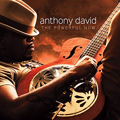 CD cover featuring Anthony David with a guitar, warm orange tones.